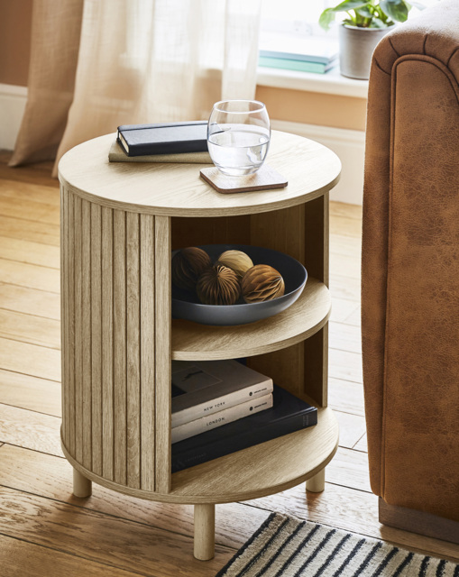 Tate Side Table OAK - JD Williams - image 1