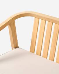 Luca Wooden Bench - JD Williams - thumbnail 2