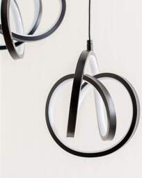 Infinity 3 Drop LED Ceiling Light Black - ValueLights - thumbnail 2