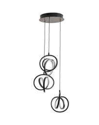 Infinity 3 Drop LED Ceiling Light Black - ValueLights - thumbnail 3