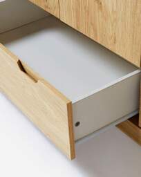 Oslo 4 Door Wardrobe OAK Effect - JD Williams - thumbnail 3