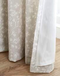 Catherine Lansfield Brooke Curtain Natural - Catherine Lansfield - Size: 167 x 183cm - thumbnail 2