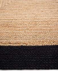 Jute Border Rug Black - Origins - Size: 160X230 - thumbnail 2