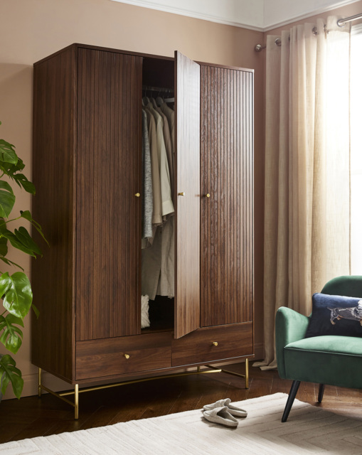 Tate Triple Wardrobe Brown - JD Williams - image 1