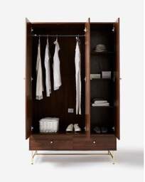 Tate Triple Wardrobe Brown - JD Williams - thumbnail 3