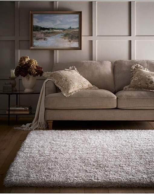 Chicago Light Neutrals Shaggy Rug Cream - Origins - Size: 140X200 - image 1