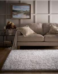 Chicago Light Neutrals Shaggy Rug Cream - Origins - Size: 140X200 - thumbnail 1