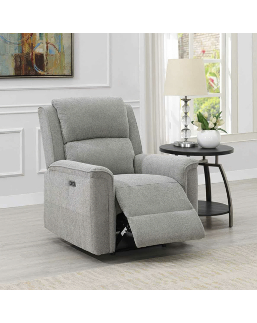 Croston Chenille Recliner Chair Light Grey - image 1