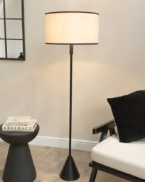 Mitch Black Triangle Floor Lamp Black - ValueLights