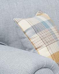 Edgar Fabric 2 Seater Sofa Blue - thumbnail 4