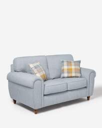 Edgar Fabric 2 Seater Sofa Blue - thumbnail 3