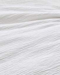 Crinkle Ruffled Edge Duvet Set White - JD Williams - Size: SINGLE - thumbnail 3