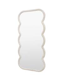 Gallery Curved Leaner Mirror White - Gallery Direct - thumbnail 4
