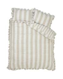Catherine Lansfield Seersucker Duvet Set Natural - Catherine Lansfield - Size: S KING - thumbnail 5