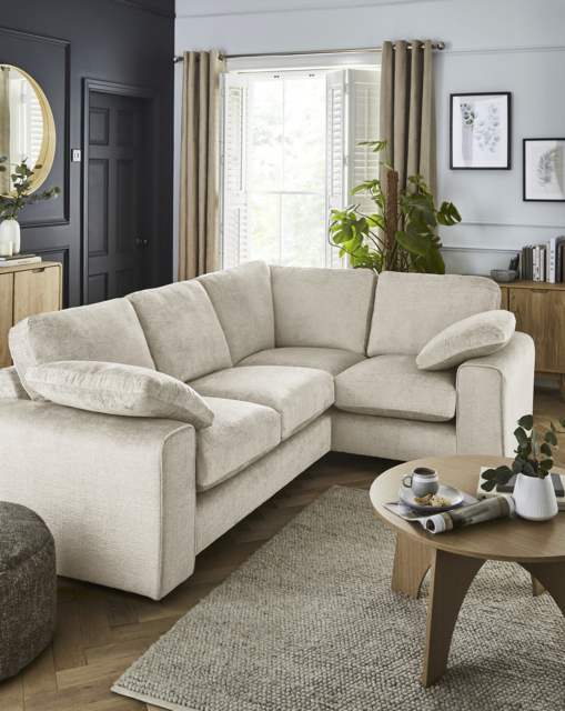Hunter Corner Sofa Cream - JD Williams - image 1