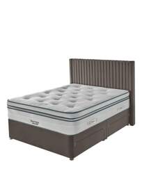 Silentnight 3000 Geltex 4 Draw Divanset Charcoal - Silentnight - Size: KINGSIZE - thumbnail 3