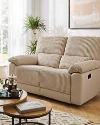 Harlow 2 Seater Recliner Sofa Cream - JD Williams - thumbnail 2