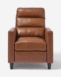 Sutton Faux Leather Recliner Armchair Brown - JD Williams - thumbnail 4