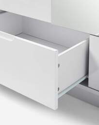 Ellia 3 Door Wardrobe with Mirror White - JD Williams - thumbnail 3