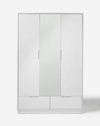 Ellia 3 Door Wardrobe with Mirror White - JD Williams - thumbnail 4