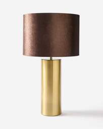 Sadie Velvet Table Lamp Chocolate - JD Williams - thumbnail 3