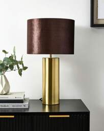 Sadie Velvet Table Lamp Chocolate - JD Williams - thumbnail 2