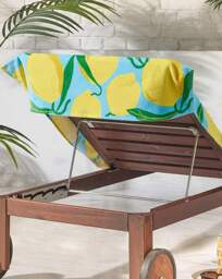 Catheirne Lansfield Lemon Beach Towel Aqua - Catherine Lansfield - thumbnail 3