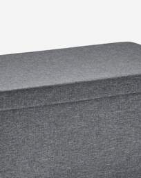 Fabric Foldable Storage Ottoman Charcoal - JD Williams - thumbnail 5