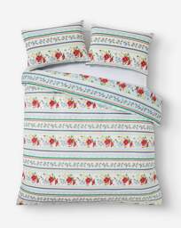 Julipa Floral Fairisle Duvet Cover Set Blue - JD Williams - Size: S KING - thumbnail 2