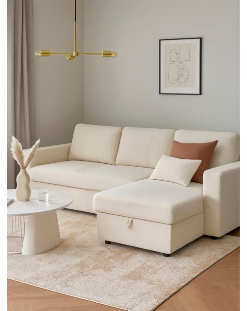 Aspire Nexis Right Corner Sofa Bed Natural - Aspire - image 1