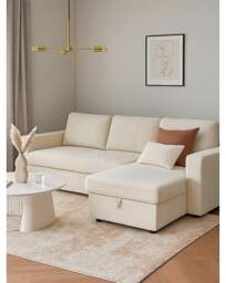 Aspire Nexis Right Corner Sofa Bed Natural - Aspire