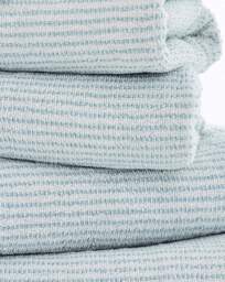 Weave Striped Cotton Towel Blue - Size: Bath Sheet - thumbnail 3