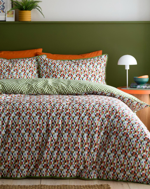 Appletree Star Geo Duvet Cover Set Natural - Appletree - Size: SINGLE - image 1