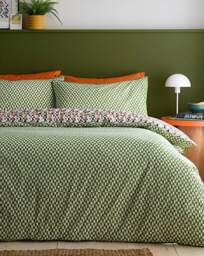 Appletree Star Geo Duvet Cover Set Natural - Appletree - Size: SINGLE - thumbnail 3
