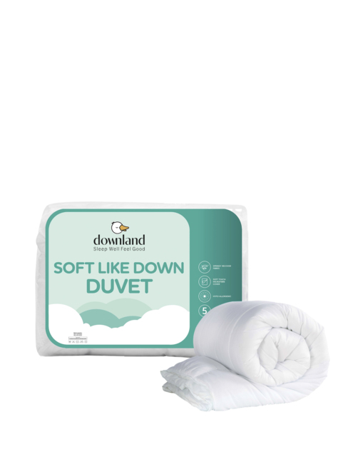 Downland Soft Like Down 13.5 Tog Duvet White - Downland - Size: SINGLE - image 1