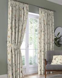 D&D Darnley Pencil Pleat Curtains Coral - Dreams & Drapes - Size: 168 x 229cm - thumbnail 2