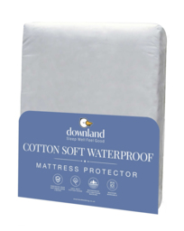 Downland Waterproof Mattress Protector White - Downland - Size: SINGLE - thumbnail 1
