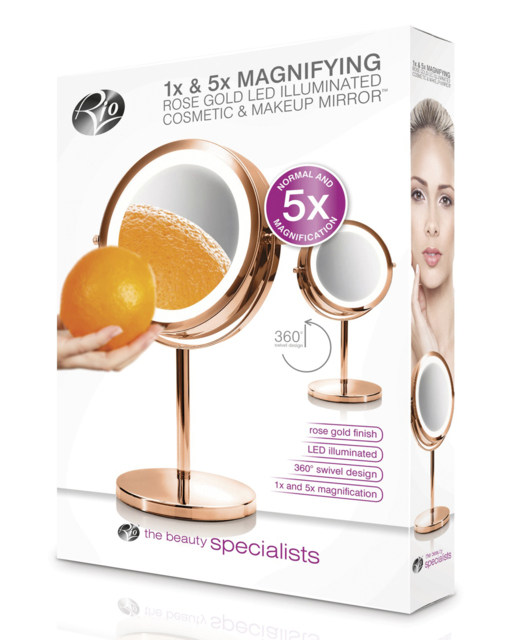 Rio Rose Gold LED Cosmetic Mirror - Rio - image 1