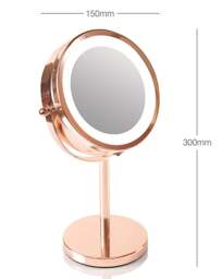 Rio Rose Gold LED Cosmetic Mirror - Rio - thumbnail 2