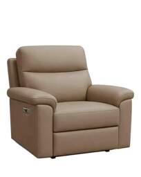 Aspire Corvan Leather Recliner Chair Natural - Aspire - thumbnail 4