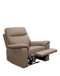 Aspire Corvan Leather Recliner Chair Natural - Aspire - thumbnail 5
