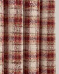 Everett Eyelet Curtains RED - Curtina - Size: 168 x 137cm - thumbnail 2