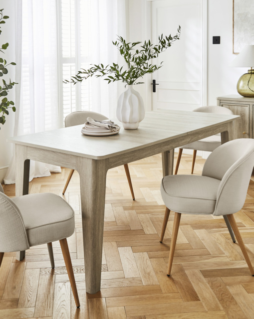 Julipa Charlotte Extendable Dining Table Washed OAK - JD Williams - image 1