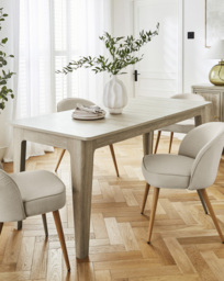 Julipa Charlotte Extendable Dining Table Washed OAK - JD Williams