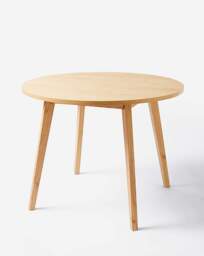 Oslo Table with 4 Emilie Fabric Chairs Oak/Natural - thumbnail 2