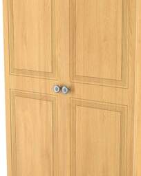 Richmond Ready Assembled 2 Door Wardrobe Warm OAK - Welcome - thumbnail 3