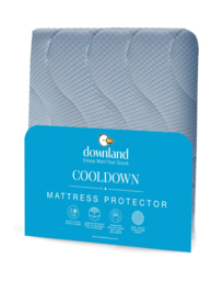 Downland Cooling Mattress Protector White - Downland - Size: SINGLE