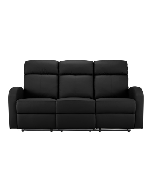 Ramsey 3 Seater Recliner Sofa Black - JD Williams - image 1