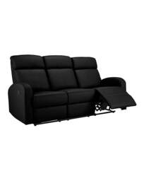 Ramsey 3 Seater Recliner Sofa Black - JD Williams - thumbnail 4