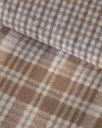 CL Brushed Hamish Check Duvet Set Natural - Catherine Lansfield - Size: SINGLE - thumbnail 3